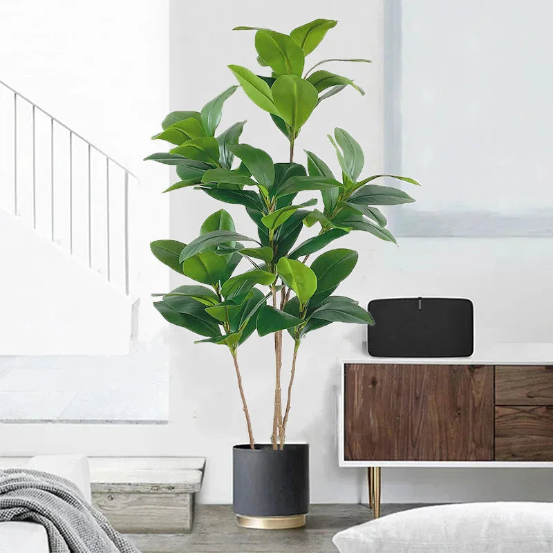 faux ficus magnolia artificiel plantes décoratives pour intérieur et extérieur