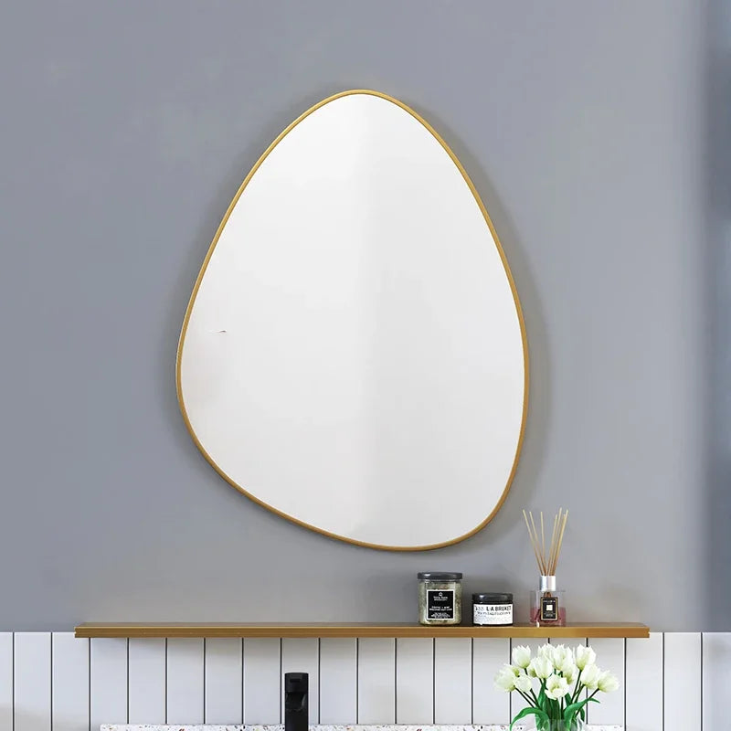 miroirs décoratifs artisanaux nordiques pour salle de bain et chambre