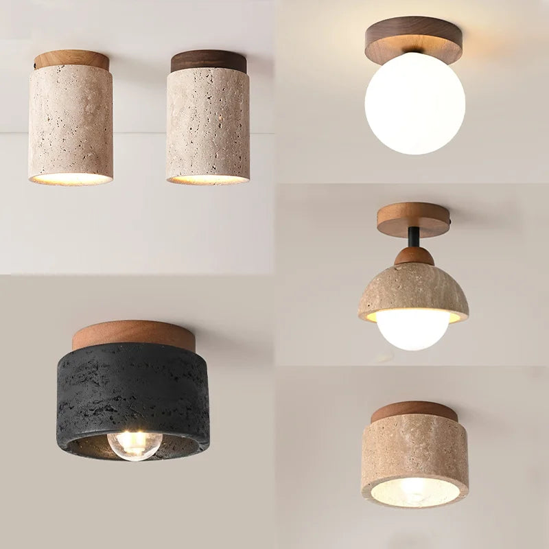 plafonnier led moderne en marbre pour décoration intérieure