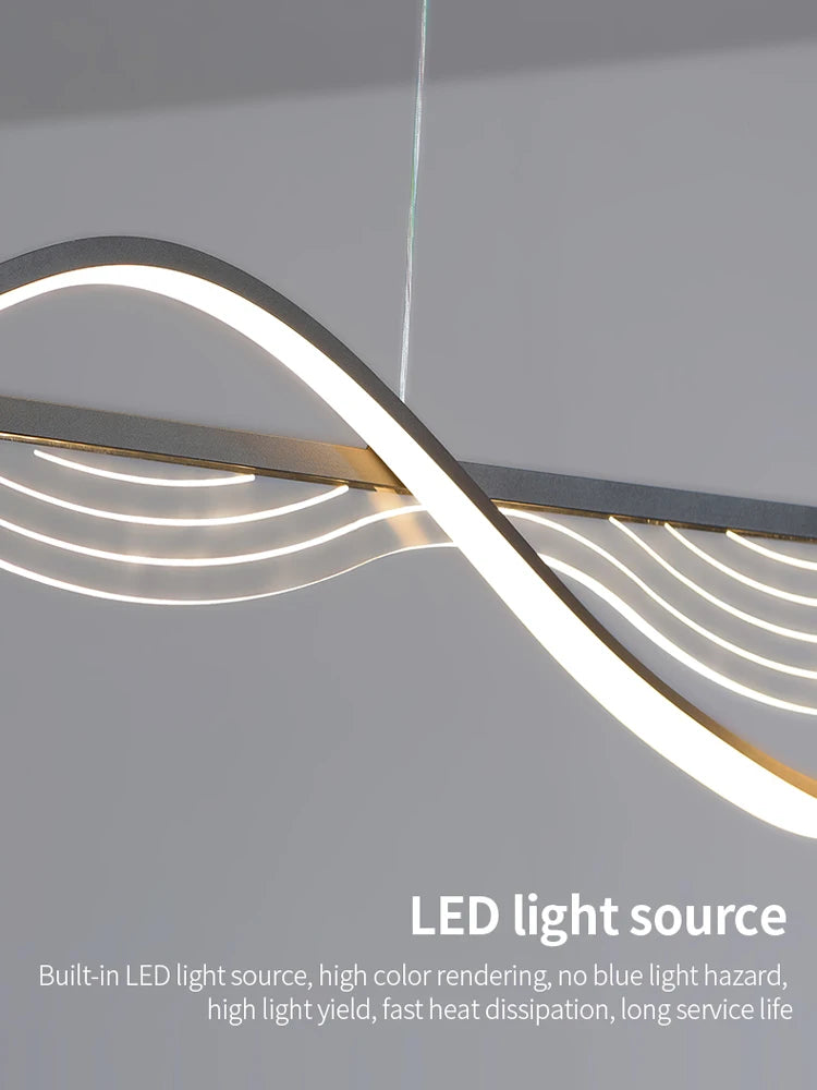 lustre led moderne suspension design minimaliste pour intérieur