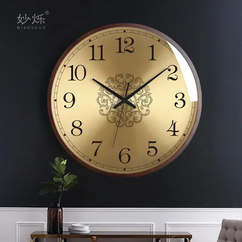 horloge murale design moderne en bois luxe silencieuse décorative idées cadeaux