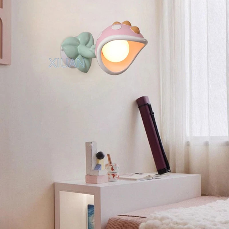 applique murale fleur pour éclairage chambre enfant en résine PE