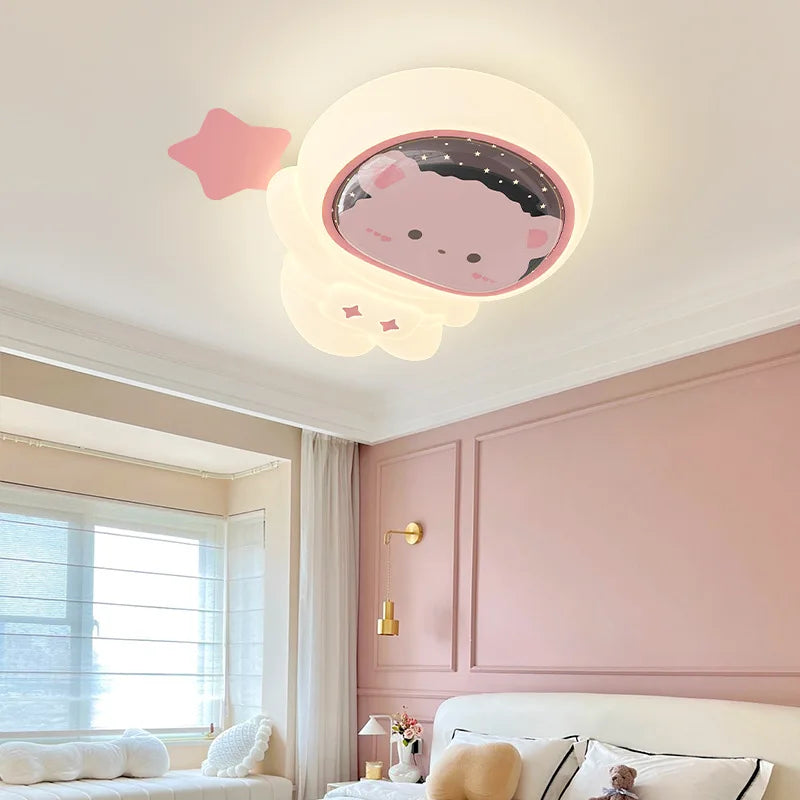 plafonnier mignon pour chambre d'enfant thème astronaute et princesse