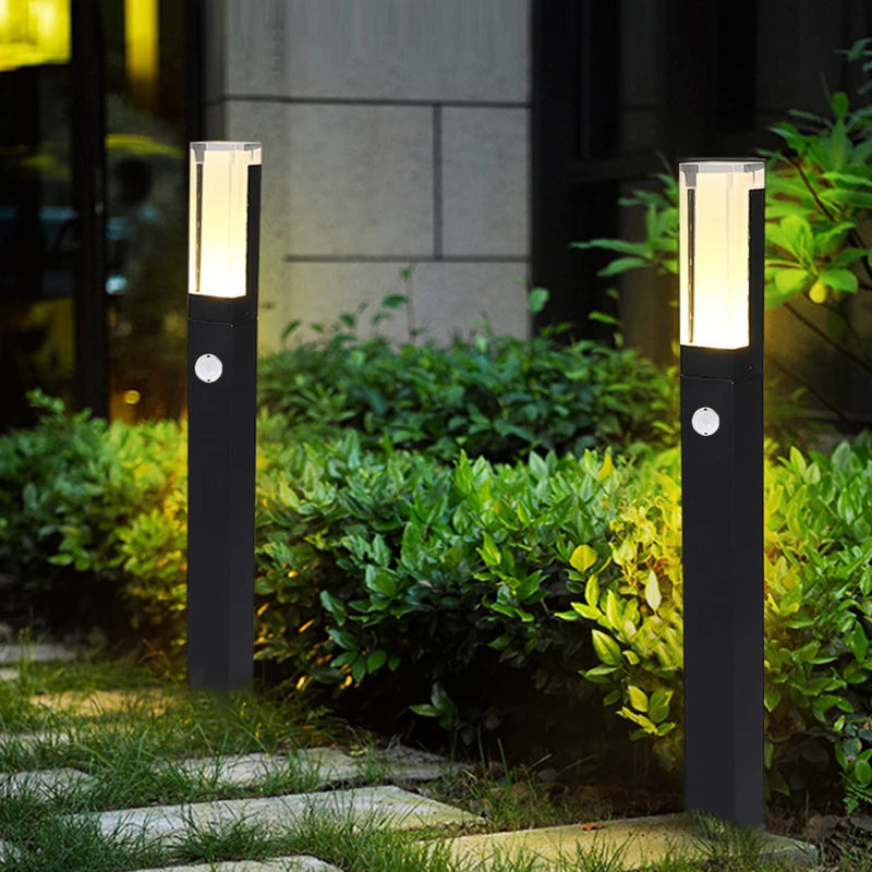 lampadaire extérieur détecteur de mouvement étanche pour jardin