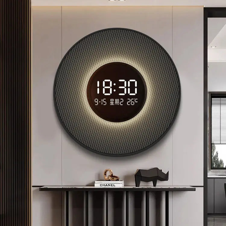 horloge décorative numérique lumineuse pour restaurant et décoration intérieure