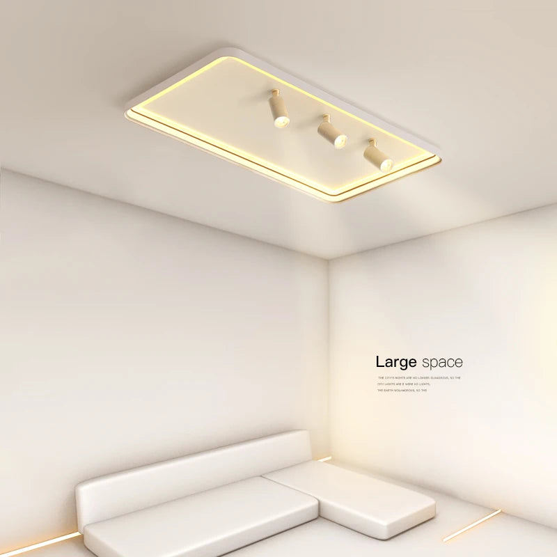 2023 New Modern LED Ceiling Lights For Living Room Bedroom Indoor Round Square Rectangle Lamp Surface Mounted Lighting AC85-260V