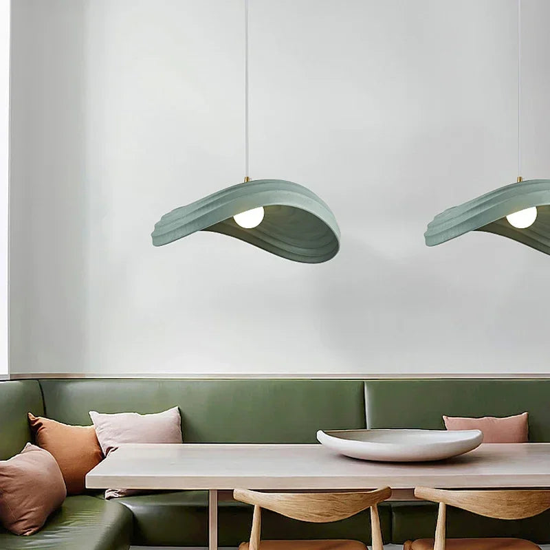 lustre led style nordique minimaliste wabi sabi restaurant bar