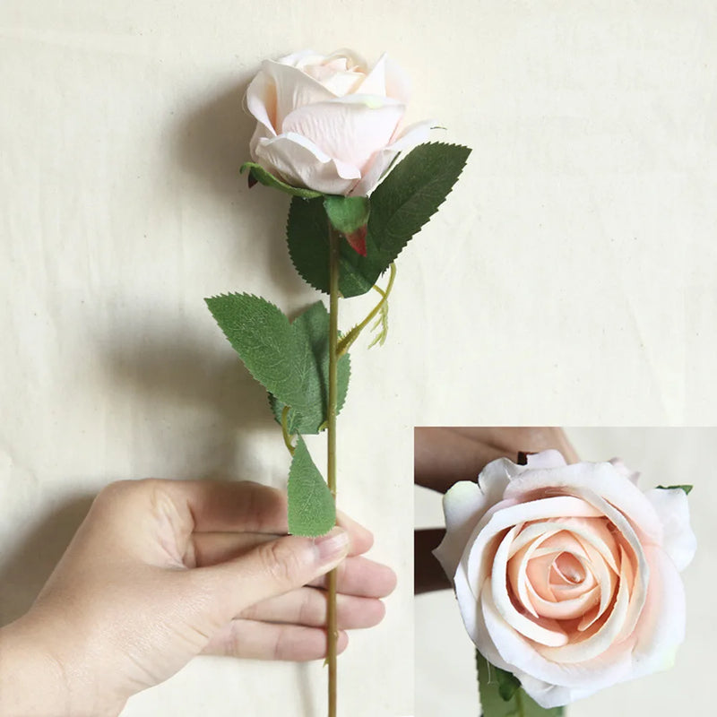 fleur artificielle en flanelle pour décoration intérieure et mariage