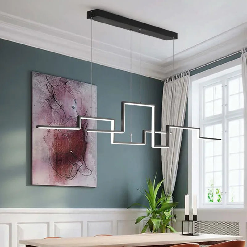 suspension led minimalistes modernes réglables pour décoration intérieure