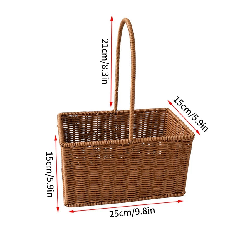 panier de pique-nique en osier pour rangement et courses