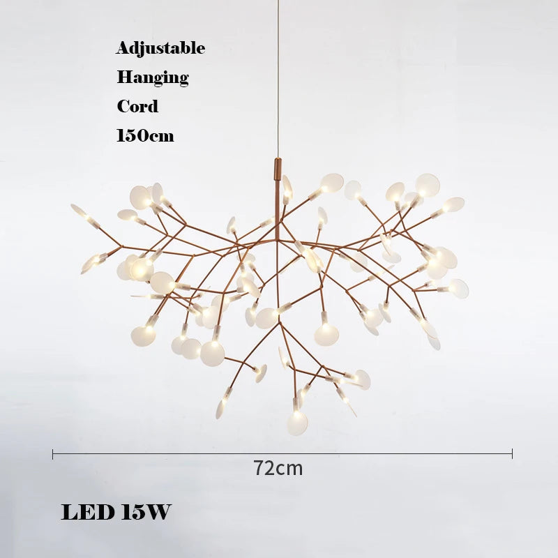 lustre créatif en acier inoxydable et acrylique pour décoration intérieure