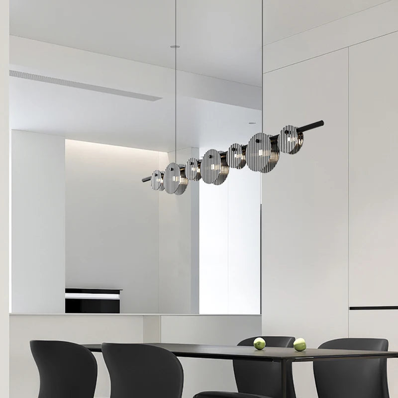 suspension led moderne style minimaliste pour intérieur artistique