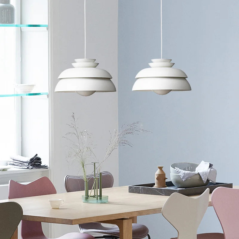 suspension design scandinave moderne à led