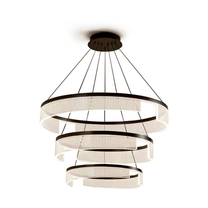 Circular Acrylic Living Room Pendant Light, Pendant Lamp Chandelier, Hanging Light Fittings, Hanging Light Pendant Lamp