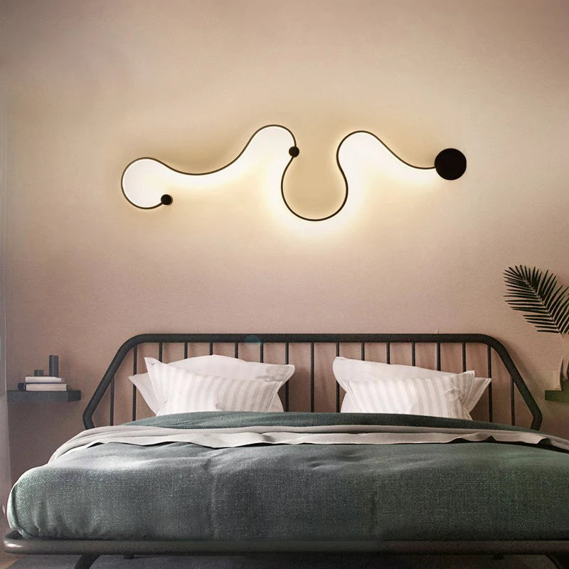 applique murale moderne en aluminium minimaliste design éclairage intérieur