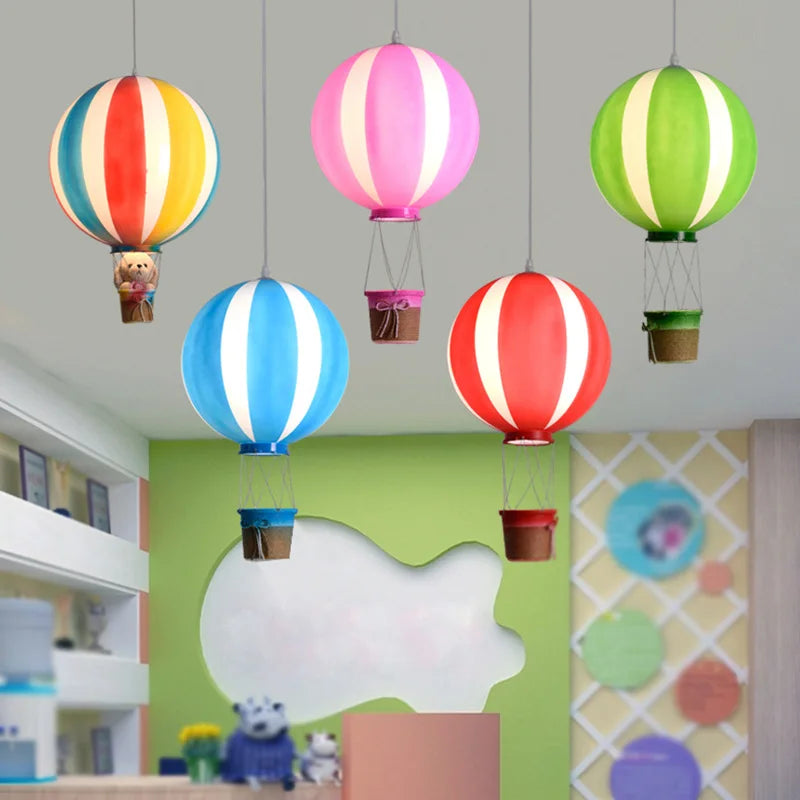 lustre montgolfière créatif lampe enfant décoration crèche école