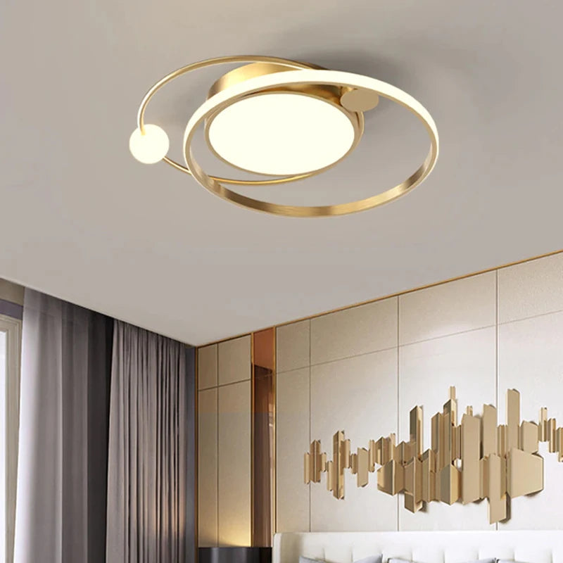 lustre led moderne à intensité variable pour intérieur