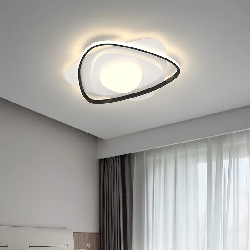 lustre led moderne nordique simple pour éclairage chaud