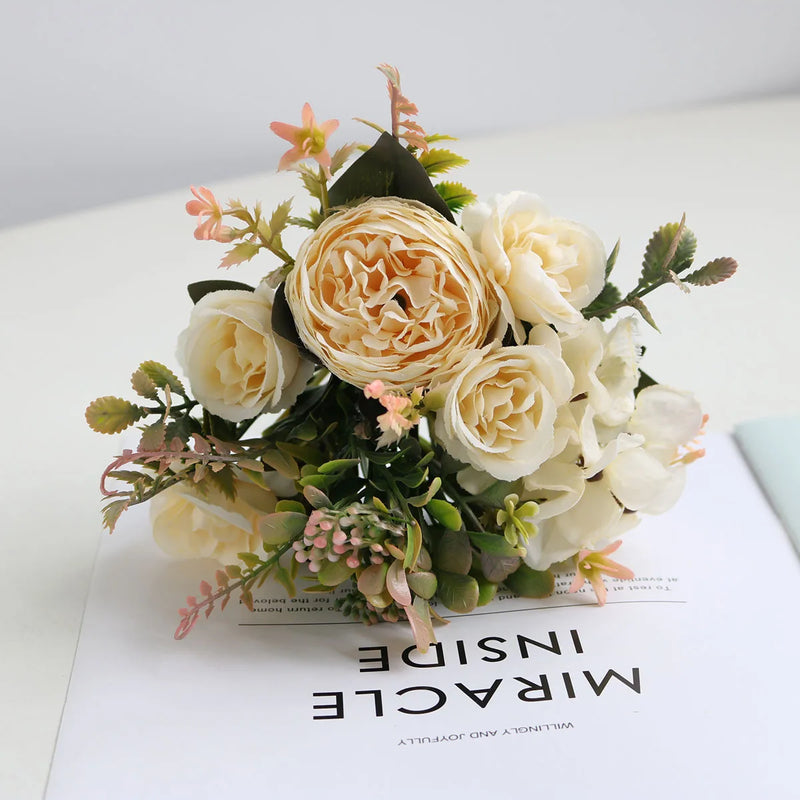 bouquet de fleurs artificielles pour décoration mariage et événements