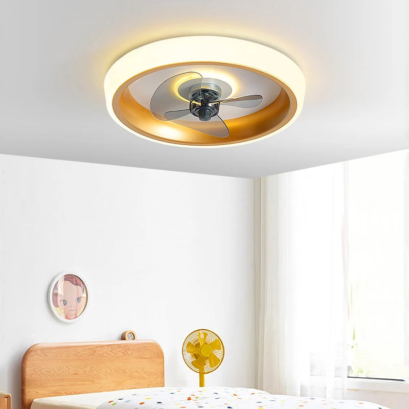 ventilateur de plafond moderne à led avec télécommande créatif et pratique