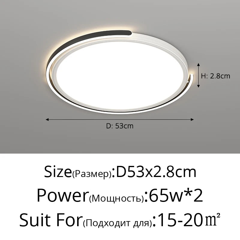 plafonnier led moderne pour éclairage décoratif intérieur