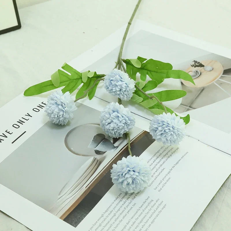 branche de chrysanthème artificielle pour décoration florale élégante