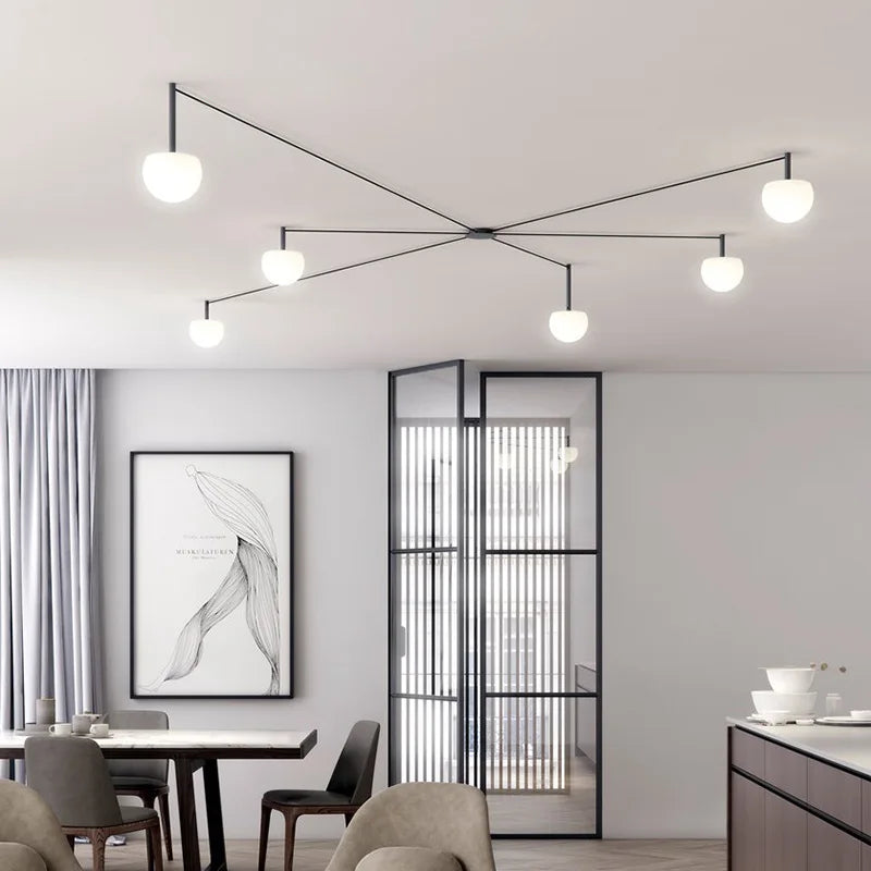 plafonnier led suspendu design nordique moderne minimaliste éclairage artistique