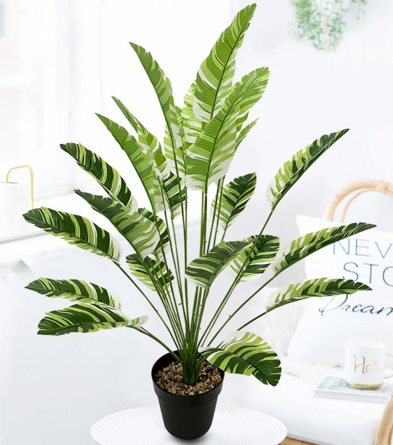 plante artificielle palmier plantain pour décoration intérieure et extérieure