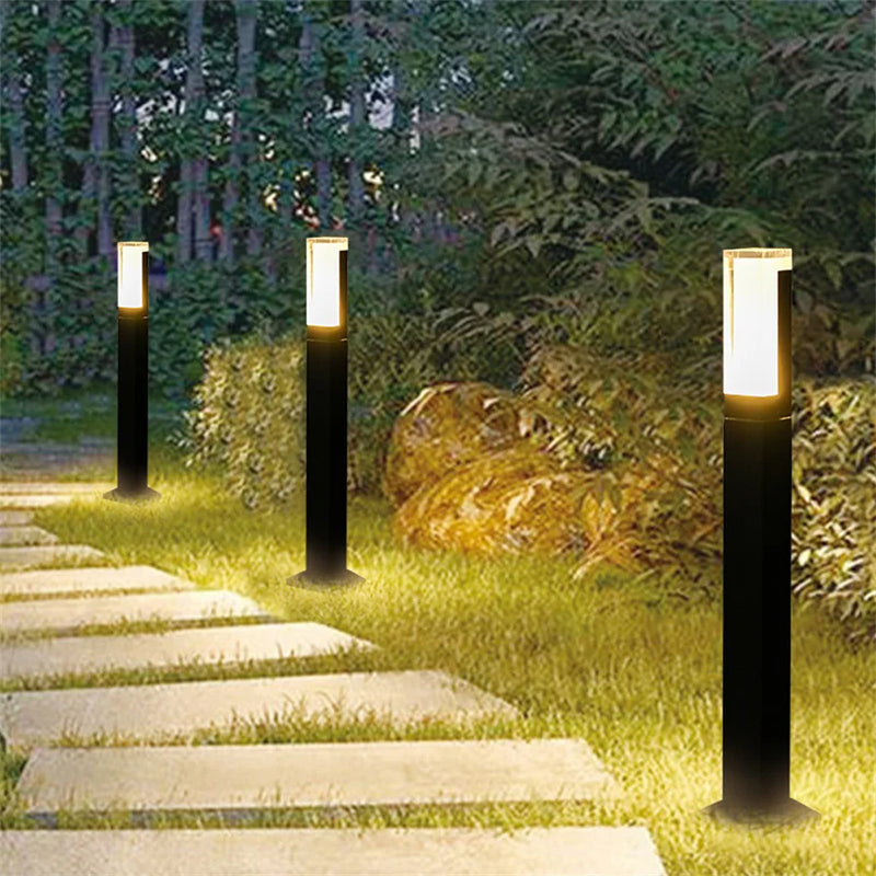 lampadaire extérieur détecteur de mouvement étanche pour jardin