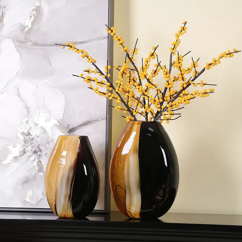 vase en verre moderne décoration artistique pour fleurs hydroponiques