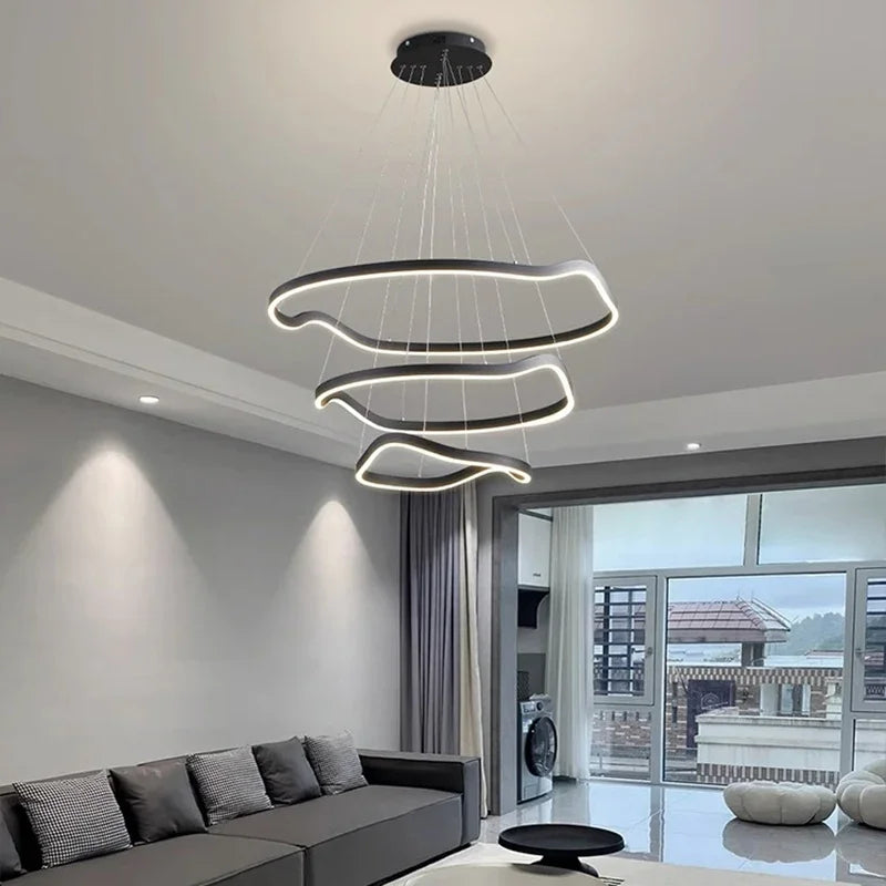 lustre suspension led pour éclairage intérieur moderne