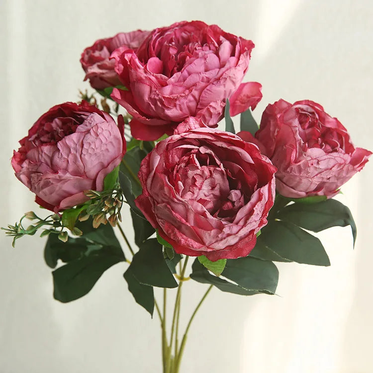 bouquet de pivoines artificielles pour décoration et photographie