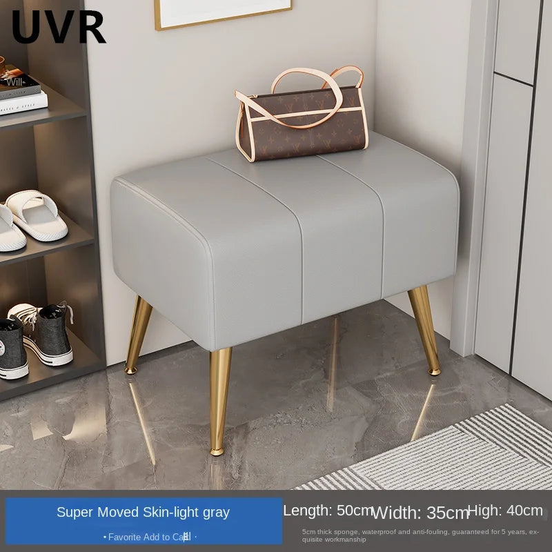 banc à chaussures moderne et luxueux avec assise confortable