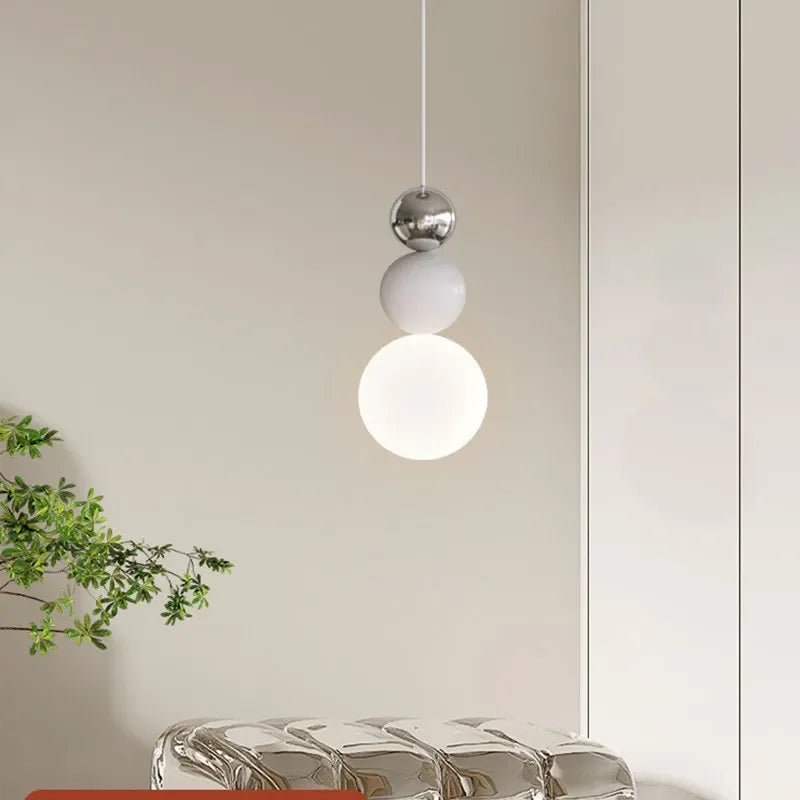 suspension LED design nordique minimaliste forme macaron