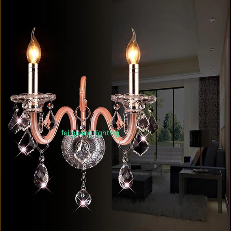 lustre moderne en cristal pour décoration intérieure élégante