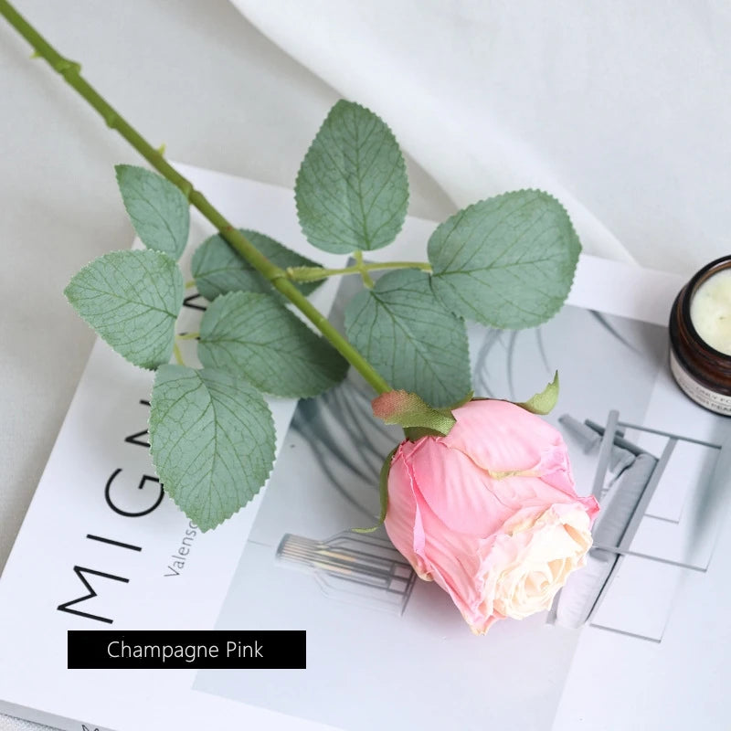 fleur de rose artificielle pour décoration de mariage et table