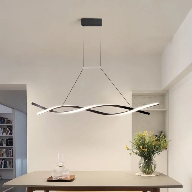 suspension moderne à led pour décoration intérieure élégante