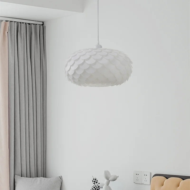 lustre nordique en pvc minimaliste pour décoration de meubles