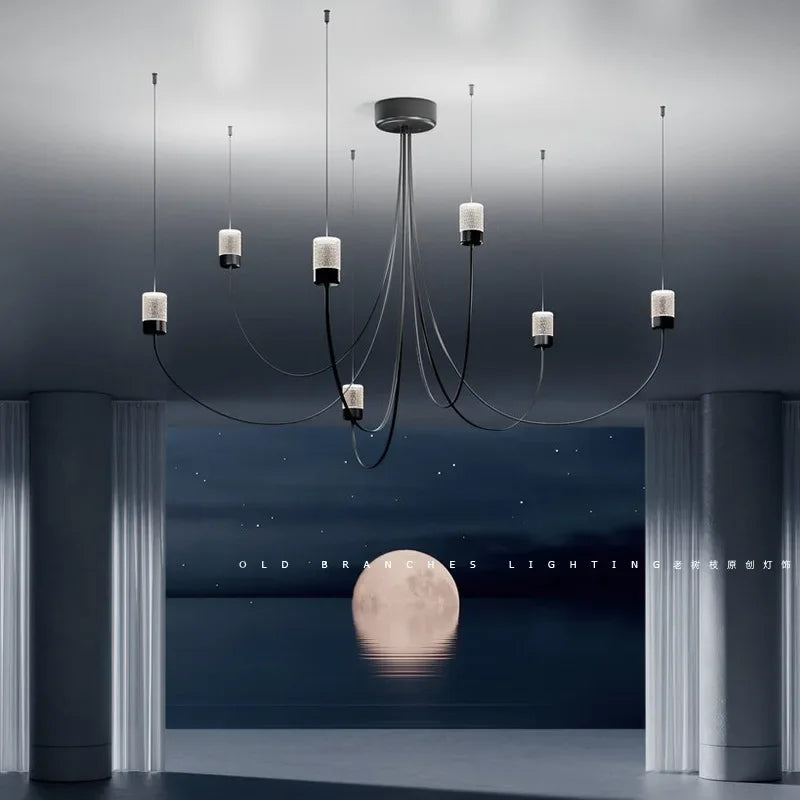 lustre moderne nordique design créatif éclairage suspendu élégant