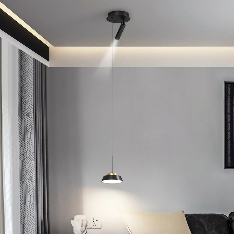 suspension moderne minimaliste en luxe noir design élégant