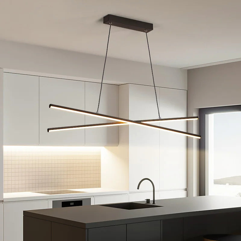 suspension LED design minimaliste moderne décorative