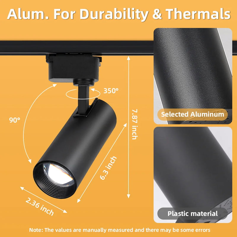 rail d'éclairage led à intensité variable pour décoration intérieure