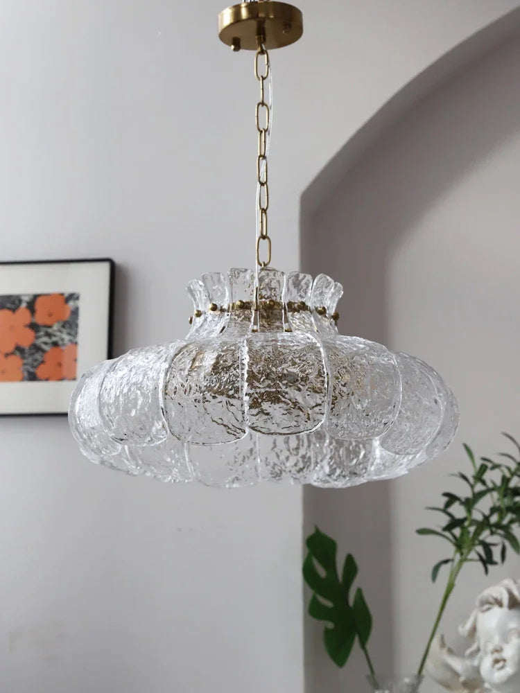 lustre rétro en verre style américain pour décoration intérieure