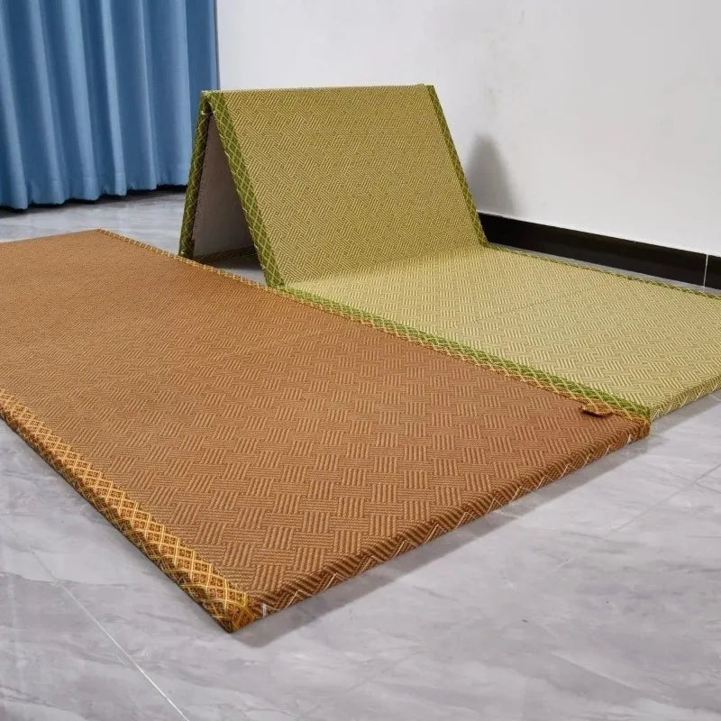 tapis de sol en bambou et noix de coco futon pliable pour pause déjeuner