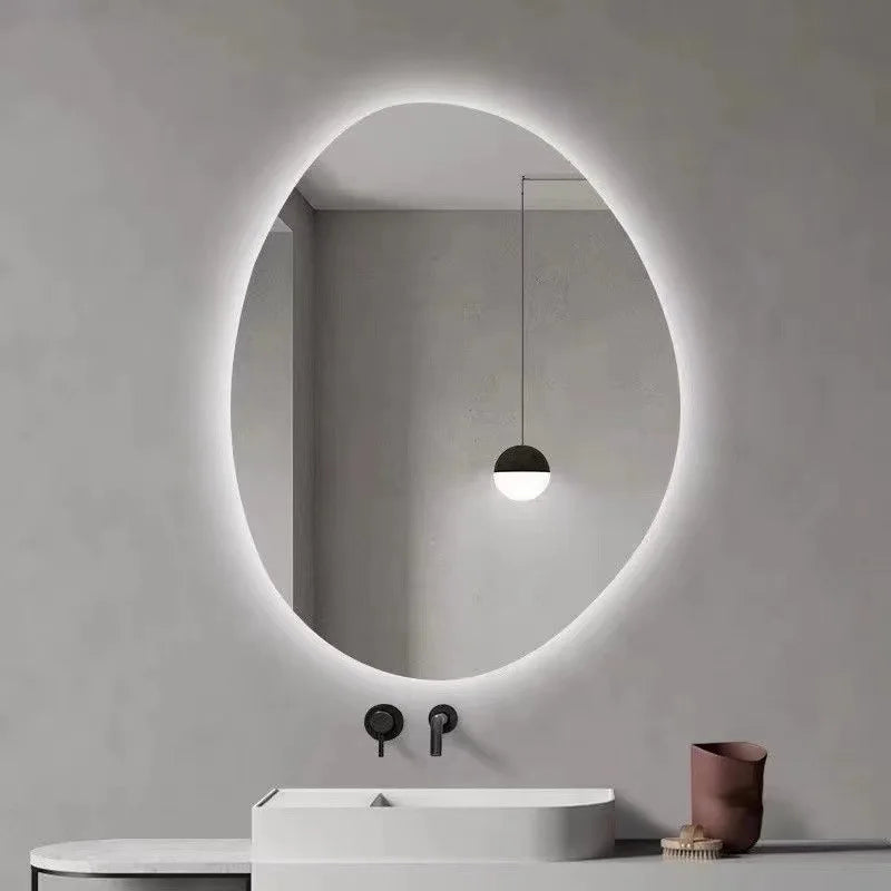 miroir à led forme irrégulière pour dressing intelligent et salle de bain