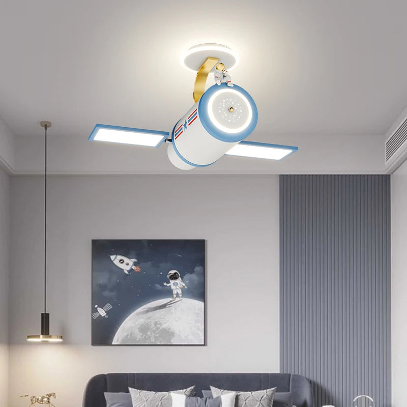 lustre dessin animé satellite pour chambre d'enfants décoratif