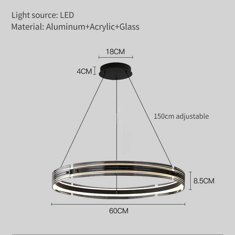 lustre créatif en verre pour un éclairage personnalisé moderne