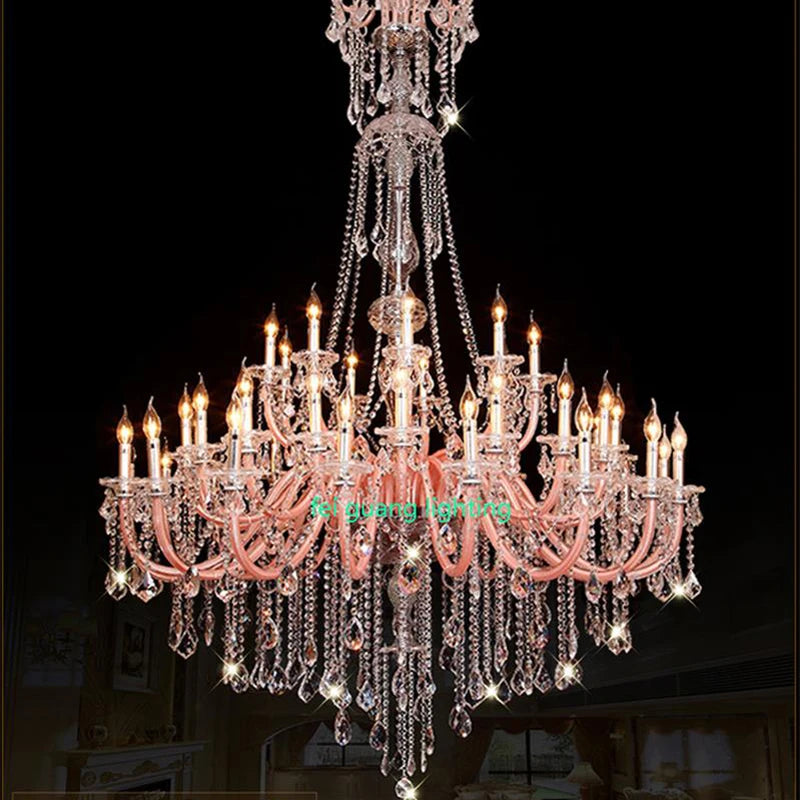 lustre moderne en cristal pour décoration intérieure élégante