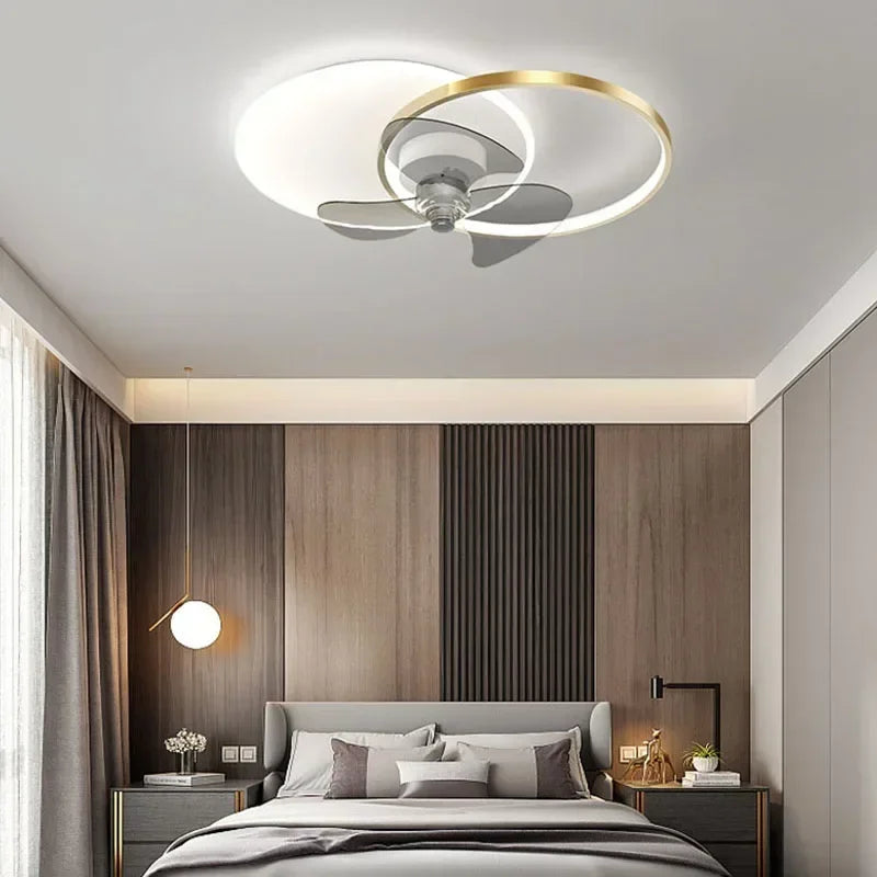 plafonnier ventilateur avec lumière à distance pour intérieur