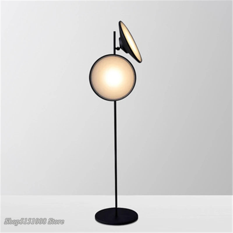 lampadaire led moderne design nordique double lumière décorative